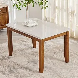 Home Centre 4 Seater Giza Mango Wood Dining Table | Mango Wood Dining Tables for Dining Room|(Grey) 1 Year Warranty-picture-33