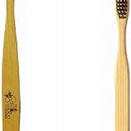 BambooIndia Bamboo Toothbrush Soft Manual | Pack Of 2 For 1 Adults & 1 Kid | BPA Free Dual Charcoal Black Soft & Green Bristles | Antibacterial & Biodegradable Handle | 100% Natural & Eco-Friendly-picture-55