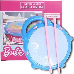 Kriiddaank Barbie Electronic Flash Drum with Rhythm & Lights | Fun & Educational Toy for Kids | Safe, Engaging & Interactive Play-picture-24