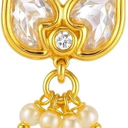 kyoot jewels Traditional Marathi Nath Clip-On Gold-Plated Nose Ring Diamond Studded and Pearl Drop For Girls and Women-picture-31