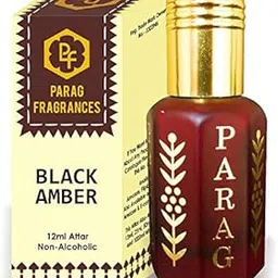 Parag Fragrances Black Amber Attar 1 Tola / 12ml (Crystal Series) (Limited Time Launching Offer Pack) Natural Distiled Attar/Alcohol Free Attar/Long Lasting Attar-picture-19