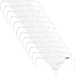 FIMALIA Newborn Baby Washable Reusable Soft and Pure Cotton Cloth Nappies/Cloth Diaper/Langot (0 to 6 Months)(Pack of 12,Triangle White)-picture-39