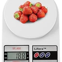 10 kg Digital Kitchen Scale with batteries (22lb/10kg Capacity, Stainless Steel Food Scale with oz/g Units | Replaceable Battery Included | Ideal for Meal Prep, Cooking, Baking)-picture-15