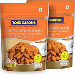 Tong Garden 145 Gm Oven Roasted Salted Almonds | Salted Badam | Healthy Crunchy Nuts & High Protein Snack | Packed with Vitamins & Minerals | Ready to Eat Snacks - (Pack of 2)-picture-66