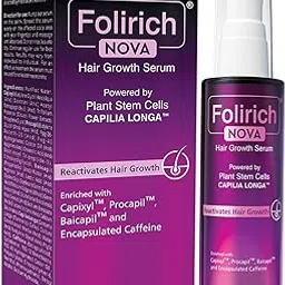 Regaliz Folirich Nova Hair Growth Serum | Capilia Longa (Plant Stem Cell Extract), Capixyl, Procapil & Baicapil | Hair Fall Control & Strengthening | Non-Sticky, Fast Absorbing | 60 ml-picture-10