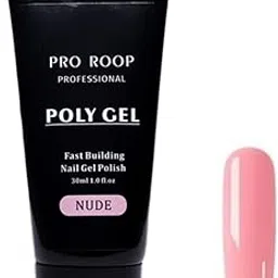 Proroop Poly Extension Gel for Nail, 30ml, Builder Nail Gel, Trendy Nail Art Design, Nail Extension Gel, Salon Nail, Easy DIY at Home, Fall Gifts for Women, Nude Pink-image-0