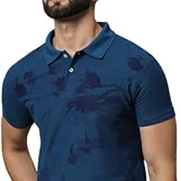 Men's Half Sleeve Printed Polo T-Shirt -RBP010-WHITE-picture-27