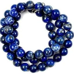 Lapis Lazuli Round Mala (10 mm)-54 Beads-picture-16