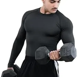 Men's Polyester Full Sleeve T-Shirt Compression Dry Fit Gym & Workout Top for Running, Cycling, Football, Swimming, Training, Badminton-picture-32