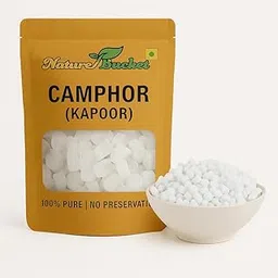 Pure Camphor Tablets, 100% Natural Kapoor for Hindu Pooja, Aarti, Religious Rituals, No Preservatives, 25g Pack-image-0