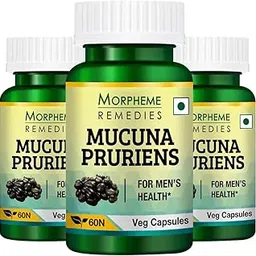 Morpheme Remedies Mucuna Pruriens (Kapikachhu) 500mg Extract - 60 Veg Caps - 3 Bottles-picture-12