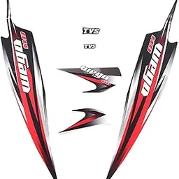 Sticker & Decal for Scooter (Red, Multicolor) (Tvs Wego 110 Scooty Sticker)-picture-54