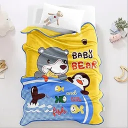 Butterthief Light Weight Cartoon Printed Blanket 100 x140 cm, 0-5 Years Soft Flannel for All Seasons Reversible Baby Blanket for Kids Toddlers New Born Boys & Girls-picture-10