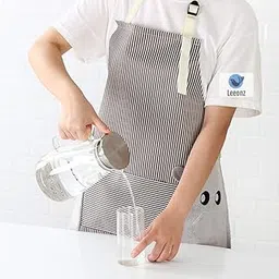 Cooking Apron | Adjustable Waterproof Chef Apron with Pocket and 2 Side Coral Velvet Towels for Hands Wiping Quilt for Home Kitchen, Grill, Restaurant (Brown(Coffee), Pack of 1)-image-0