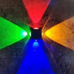 blissbells Led Indoor/Outdoor 4 Way Splitter Wall Light, Ip-65 Rainproof & Shockproof Body, Pack of 1 Multicolor-picture-17