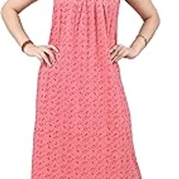 miavii creation MIAVII Women's Comfortable Printed Sleeveless Hosiery Nighty Night Dress/Nighties/Maxi/Sleepwear/Night Wear Dress-picture-12