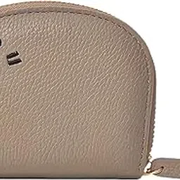 vemilio quality meets affordability VEMILIO Cat Design Shape Card Holder Wallet for Women & Girls | RFID Protected | 10 Card Slots & 2 Cash Slots | Vegan Leather Mini Purse | Small Zipper Wallet | Compact Travel Organiser (Khaki)-picture-16