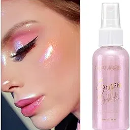 Body Shimmer Spray - Body Glitter Spray for Hair and Face | High Gloss Body Glitter Spray, Portable Shimmer Body Spray for Hair, Face-picture-26