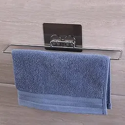 HOKIPO® Magic Sticker Series Chrome Metal Self Adhesive Towel Napkin Holder for Kitchen and Bathroom - (Model-AR2799)-picture-25