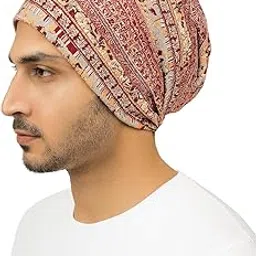 youstylo - you are priority Youstylo Unisex Printed Cotton Beanie Cap | Soft Stretchable Slouchy Skull Cap for Men & Women | Lightweight Breathable Headwrap for All Seasons (Multi-Red)-picture-28