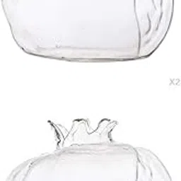 3Pcs Mini Pomegranate Glass Handmade Flower Pot Hydroponic Flower Craft-picture-25