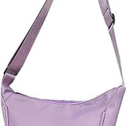 secret desire Crossbody Crescent Bag Fashionable Nylon Hobo for Women Handbag Shoulder Bag Violet-picture-54