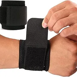 leosportz Leospotz Weight Lifting Wrist Support, for Gym Workout, Fitness, Push-ups, Pull-ups, Strength Training Exercise, Fitness & Pain Relief (Black)-picture-19