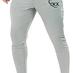 YK HUNK Men's Lycra Blend Track Pants | Casual Sports Lower with Elastic Waistband & Pockets Grey (in, Alpha, M, Regular, Standard, Grey)-picture-12