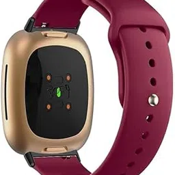 YODI Strap Band Compatible with Fitbit Versa 4/ Fit bit Versa 3/ Fitbit Sense/Sense 2 Band, Soft Replacement Silicone Wristband for Women, Flexible Waterproof Sport Watch Strap for Men-image-3