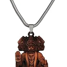 m men style Lord Shree Panchmukhi Hanuman Snake Chain Copper Zinc And Metal Pendant Necklace For Men And Women SujalPn2022962-picture-11