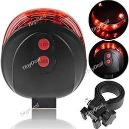 Tiny Deal Cycling Bike Bicycle 2 Laser Beam And 5 LED Rear Tail Light Safety Rear Warning Lamp FLD-167728-picture-28