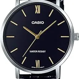 casio MTP-VT01L-1B Men's Minimalistic Black Dial Black Leather Band Analog Watch-picture-52