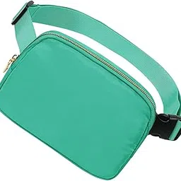 niumike Unisex Fanny Pack for Women Men, 1L Everywhere Mini Belt Bag with Adjustable Strap, Lightweight Nylon Crossbody Bags Small Waist Pouch for Workout Running Traveling Hiking, Turquoise, Small, Fashion-picture-46