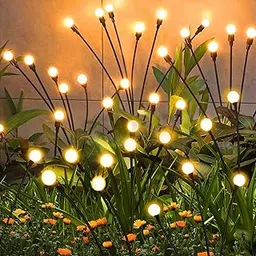 Garden Solar Lights Outdoor, LED Globe Bulb Stakes, Decorative Landscape Lighting for Flower Beds, Warm White-picture-11