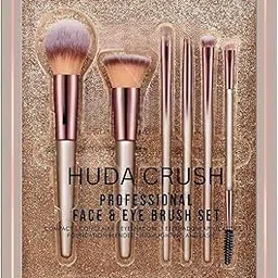 HUDA CRUSH 6 Pcs Makeup Brush Set for Women & Girls | Professional Foundation, Blush, Powder & Lip Brushes | Soft Bristles, Easy Grip Handles, Travel-Friendly Beauty Tools-picture-29