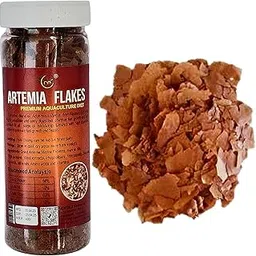 Maf Imported Artemia Flakes 55 Gram(50 G + Extra 10% Free) Fish Feed For All Types Of Marine And Fresh Water Fishes,All Life Stages-picture-32