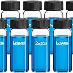 Kaushik India 20ML 10Pcs Borosilicate Glass Vial With Screw Cap, Leak Proof Liquid Storage Vial For Essential Oil,Perfume,Meds,Reagent,Anointing Oil Bottle And Lab Use Culture Tube-picture-33