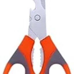 POTS AND PLANTS Stainless Steel Gardening Scissors with Sharp Blades - Cutter for Easy Cutting Arranging Flowers, Trimming Plants (Orange and Grey)-picture-26