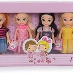 Little Finger Doll Toys for Kids, Small Doll for Girls- 20 CM Cute Realistic Dolls for Kids, Dolls for 3+ Years (6 Pcs, Multicolor) image 1