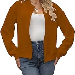shasmi Women's Polyester Solid Color Long Sleeve Zip Up Bomber Casual Baseball Spring & Autumn Solid Texture Baseball Collar Jacket (JW 150)-picture-29