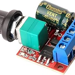 Shockley 5A 5V-35V Mini DC Motor PWM Speed Controller Adjustable Switch Module 6V 12V 24V Variable Voltage Regulator Dimmer Governor Switching Controller with Control Knob (5A controller - 1 Piece)-picture-19