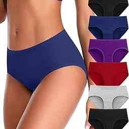 k-cheony Cotton Womens Underwear Hipster Panties Regular & Plus Size 6 Pack (Dark Assorted, 6 Pack, Medium)-picture-13