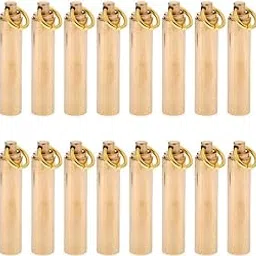Merishopp 20x Waterproof Brass Capsule Holder Pill Container Box Case Bottle Key Ring| Sports Equipment | Outdoor Sports Gear | Exercise Gear-image-73