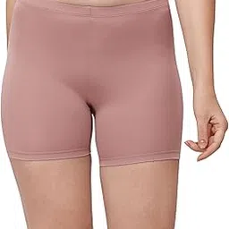 SOIE Women's Mid Rise Soft Polyamide Spandex Mid Thigh Length Cycling Shorts-picture-19