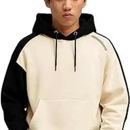 maniac || Mens || Colorblock || Full Sleeve || Fleece || Hood || Sweatshirt-picture-32