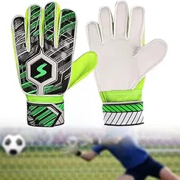 Goalkeeper Gloves Sportswear Thickened Latex Goalie Training Gloves Children Green Size 7-picture-13