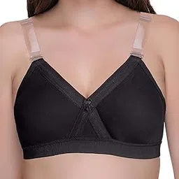 sona Super Fit Everyday Non Padded Side Support Cotton Full Coverage Bra for Women with Transparent Strap Plus Size Bra-picture-52