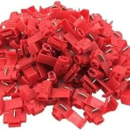 UBH 100 Pieces Electrical Wire Terminals Quick Splice Snap Scotch Lock Cable Crimp Connector (Red, SCOTCH LOCK)-picture-21