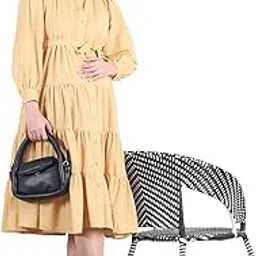 moms maternity Women's Cotton Solid Musturd Pintacks Maternity Feeding Dress with Front Buttons Access-picture-37