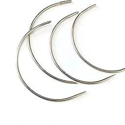 AN Sunshine Weaving Needle C Type Upholstery Carpet Leather Canvas Hair Wig Repair Weaving Curved Sewing Needles 12Pc-picture-31